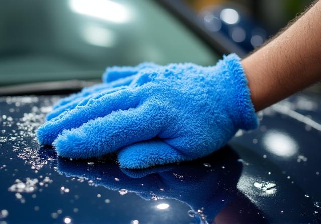 プレミアム洗車の様子